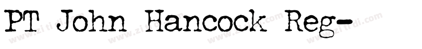 PT John Hancock Reg字体转换